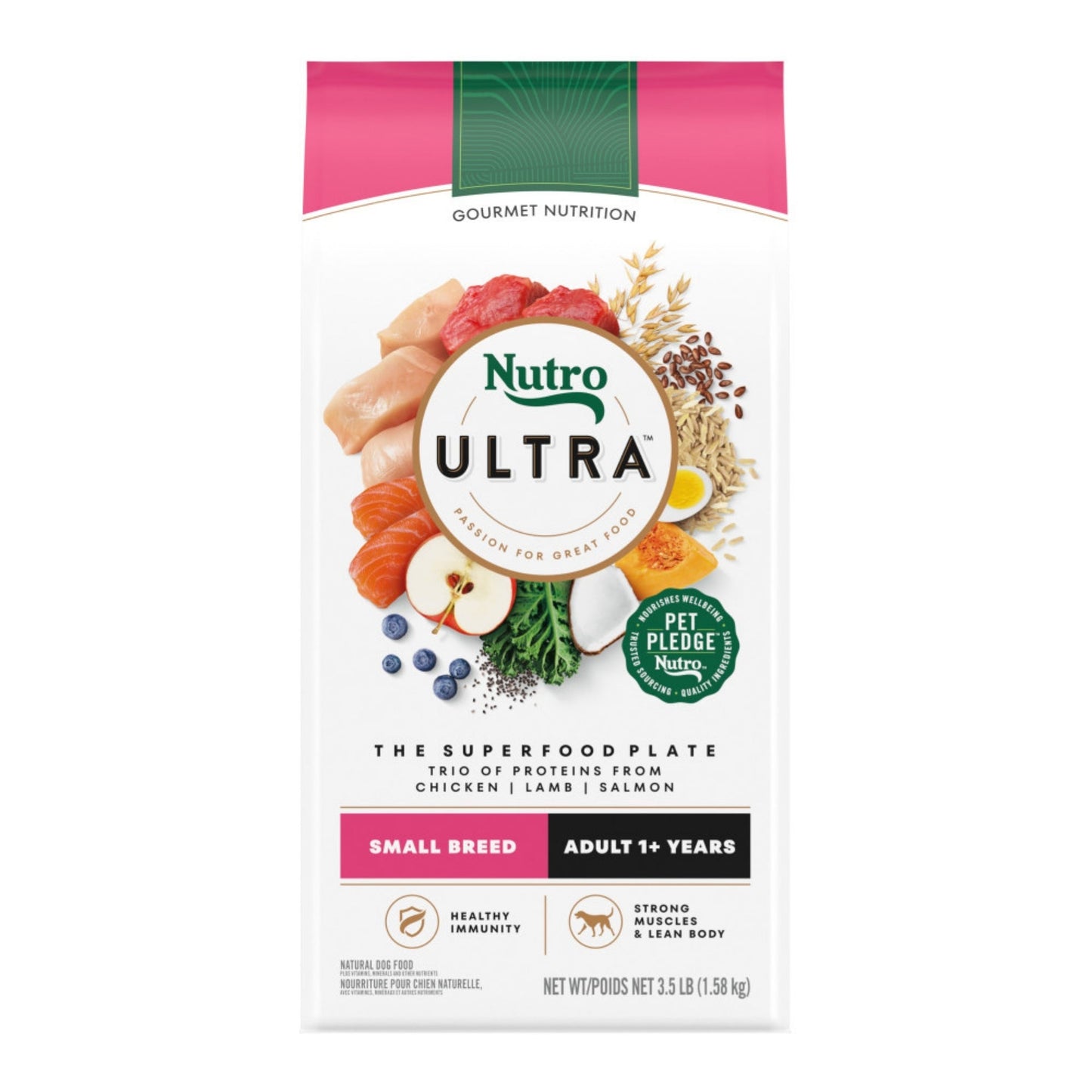 Nutro Products Ultra Small Breed Adult Dry Dog Food Superfood Plate, 1ea/3.5 lb