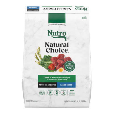 Nutro Products Natural Choice Large Breed Adult Dry Dog Food Lamb  Brown Rice, 1ea/36 lb