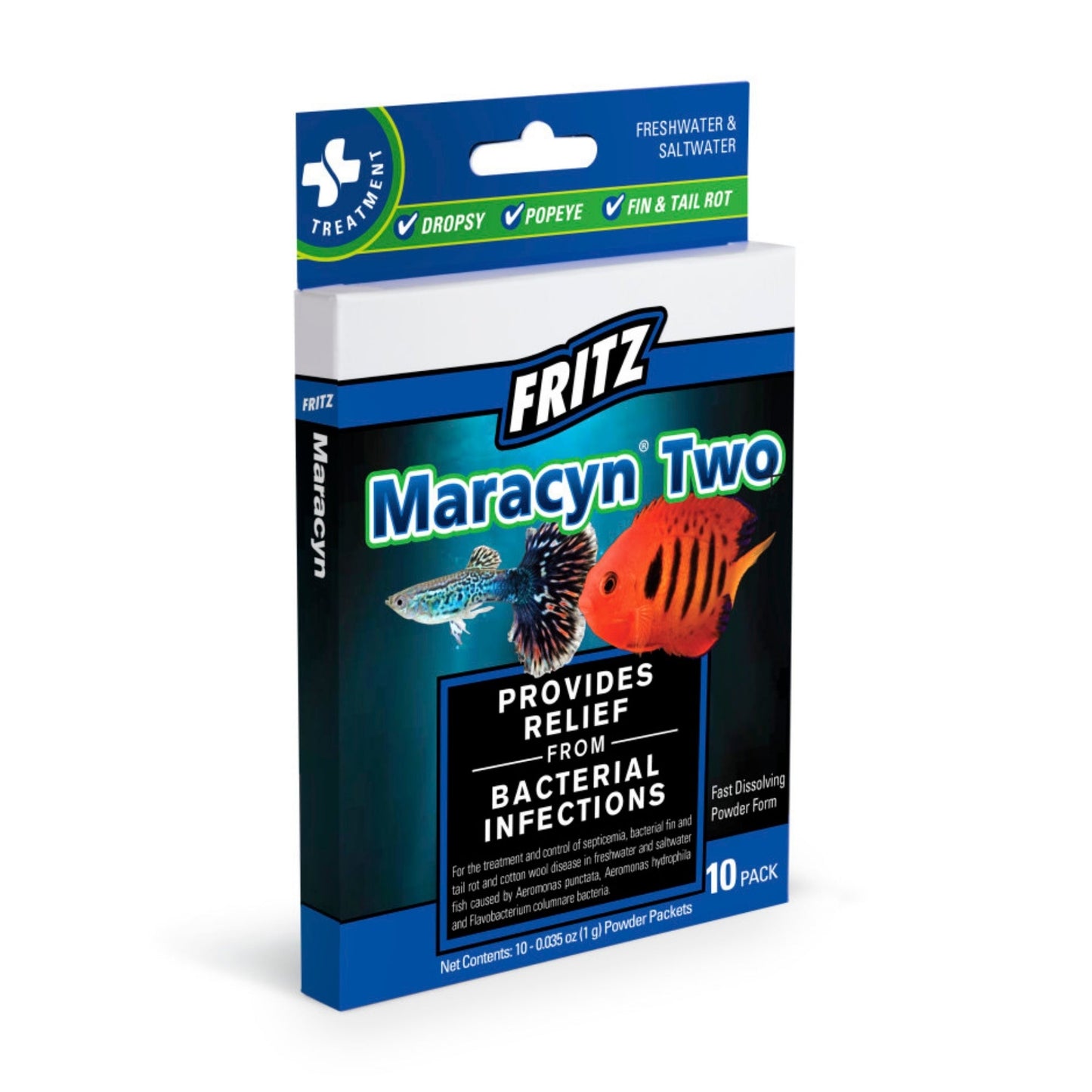 Fritz Maracyn Two Freshwater & Saltwater Treatment 1ea/10 ct