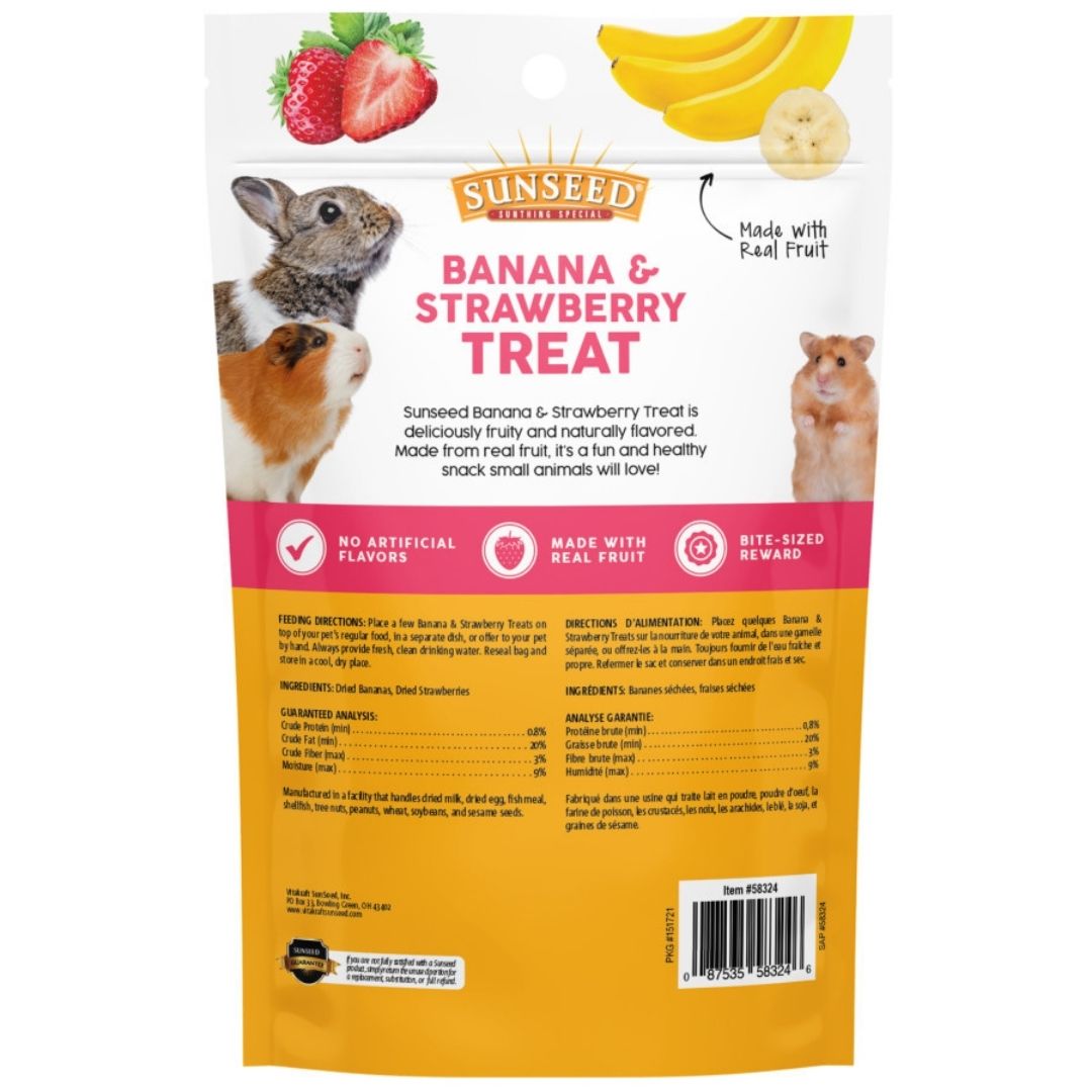 Sun Seed Banana & Strawberry Small Animal Treats 1ea/0.7 oz