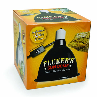 Fluker's Sun Dome Reptile Lamp Black 1ea/8.5 in