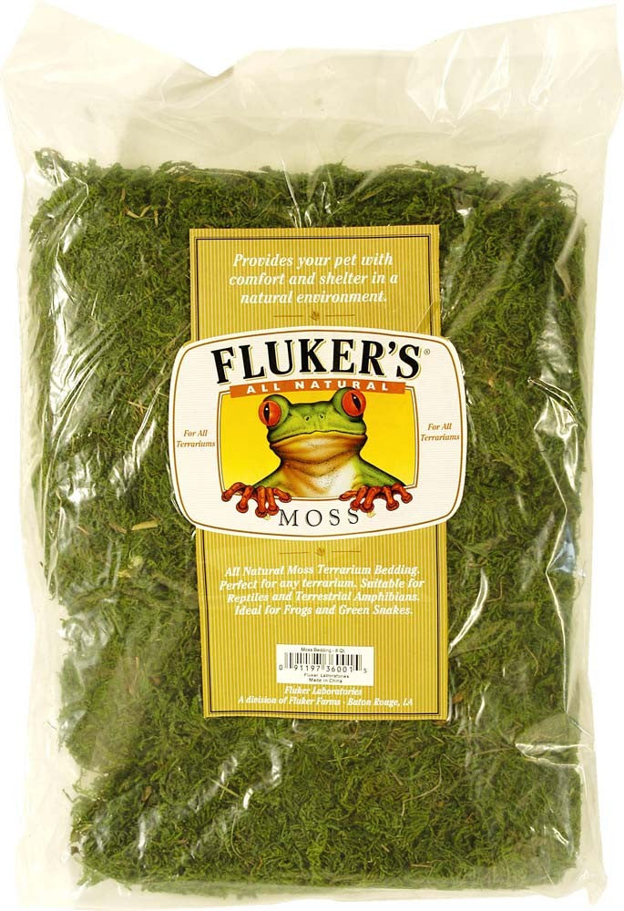 Fluker's All Natural Moss Bedding Substrate Green 1ea/4 qt, SM