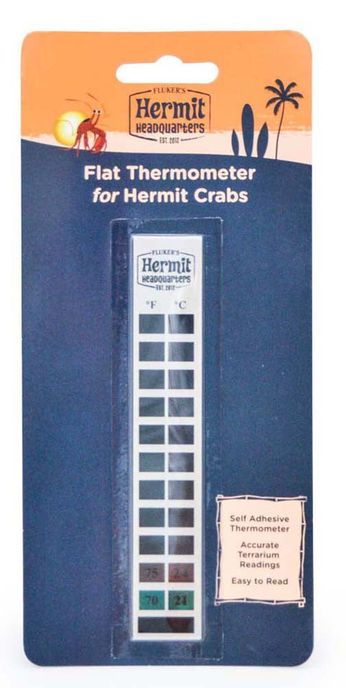 Fluker's Hermit Crab Flat Thermometer White 1ea