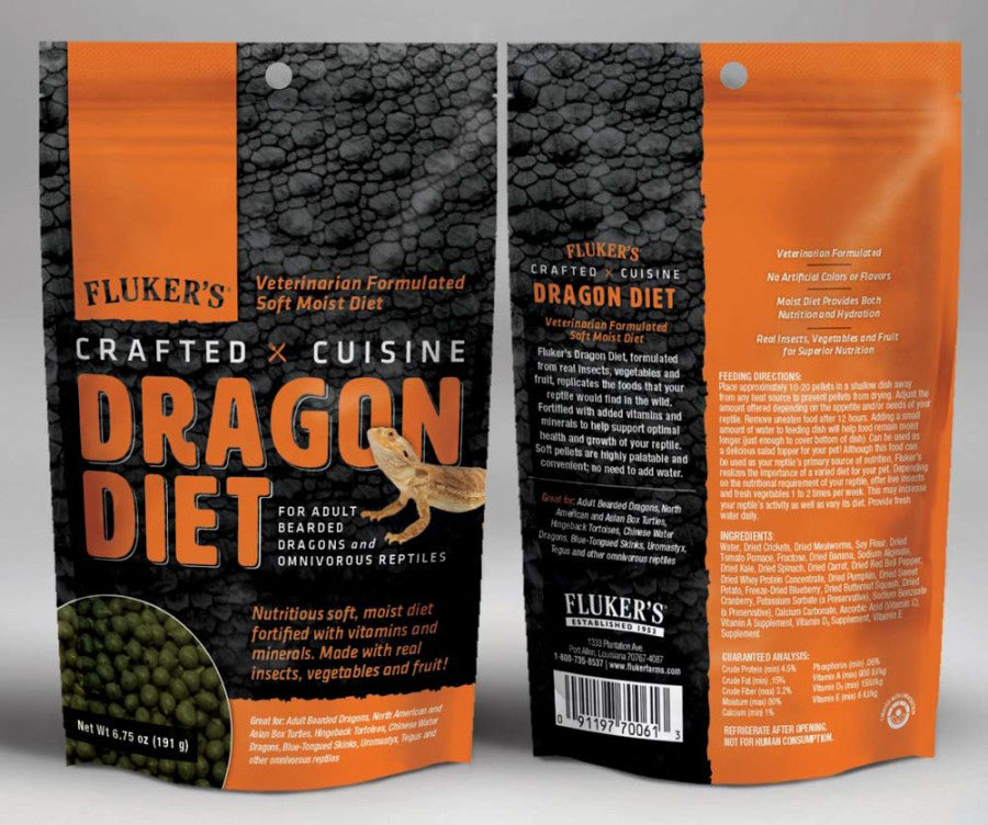 Fluker's Crafted Cuisine Adult Bearded Dragon Diet Dry Food 1ea/6.75 oz