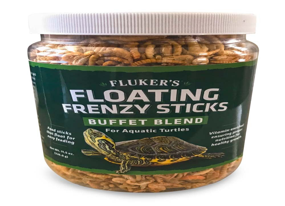 Fluker's Buffet Blend Aquatic Turtles Floating Frenzy Sticks Freeze Dried Food 1ea/11.5 oz