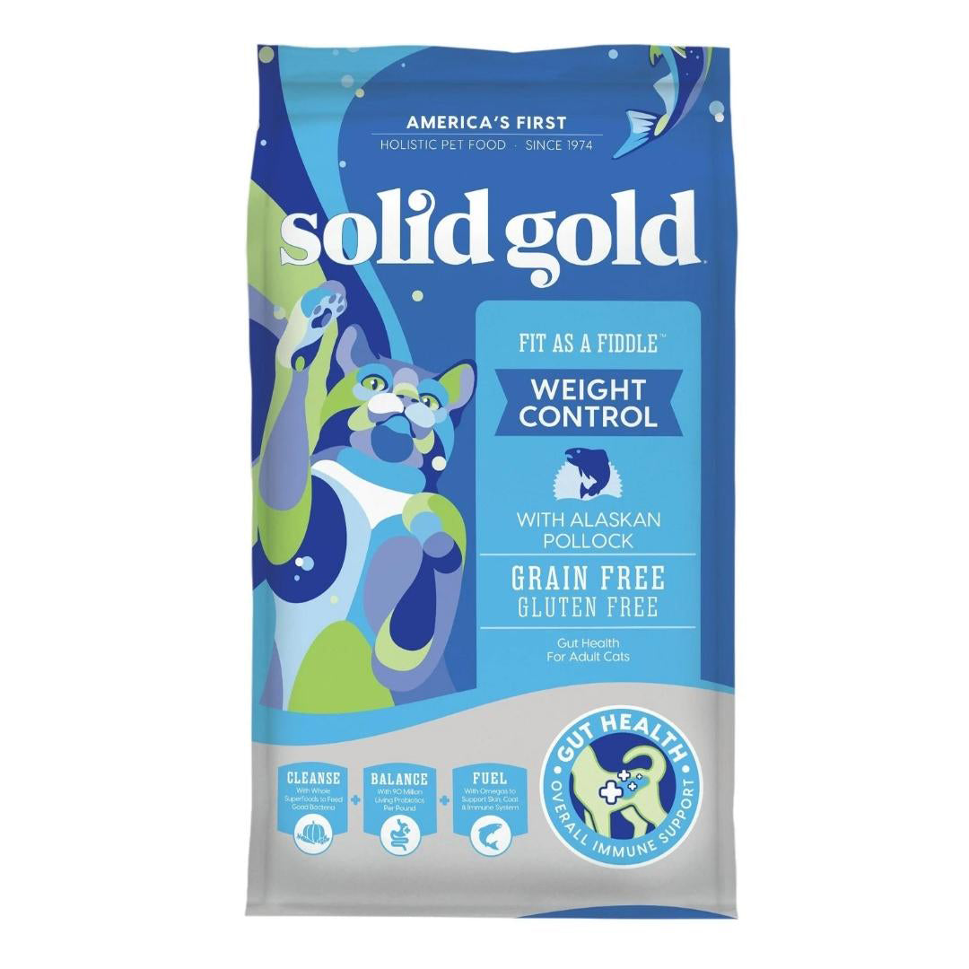 Solid Gold Cat  Fit As Fiddle Grainfree Pollack Weight Management 3Lb