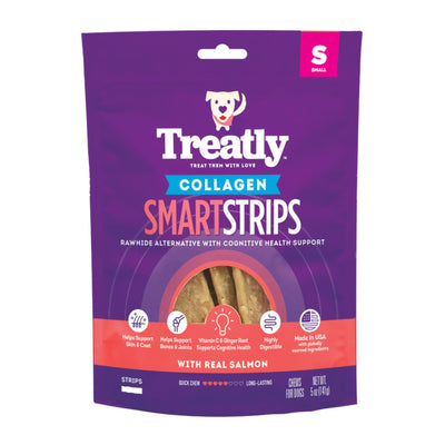 Treatly Collagen Smart Strips Dog Chews Salmon, 1ea/5oz.