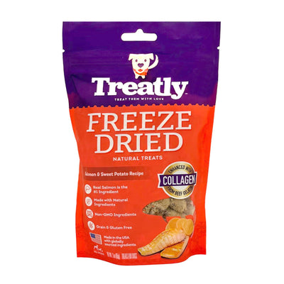 Treatly Freeze Dried Dog Treats Salmon & Sweet Potato, 1ea/3oz.