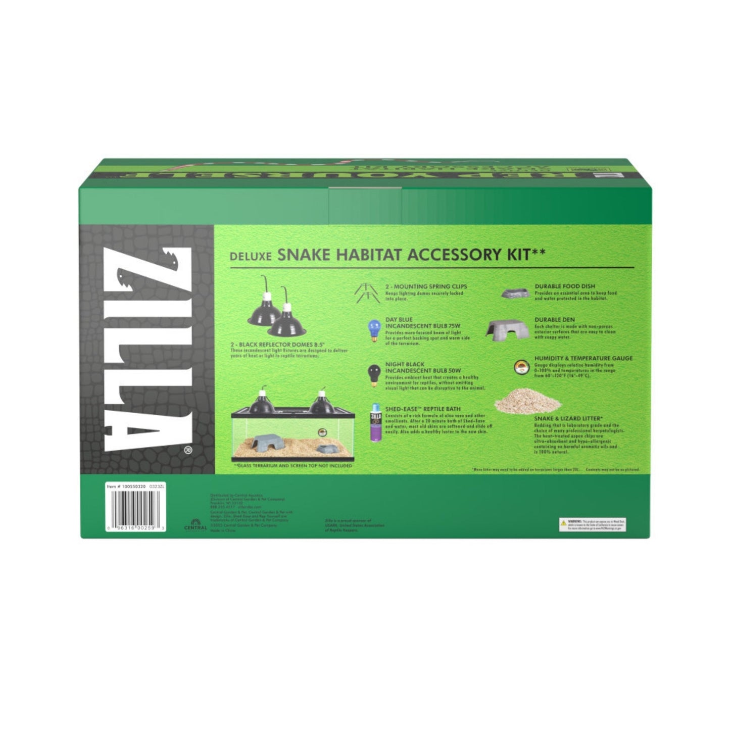 Zilla Snake Habitat Accessory Kit 1ea