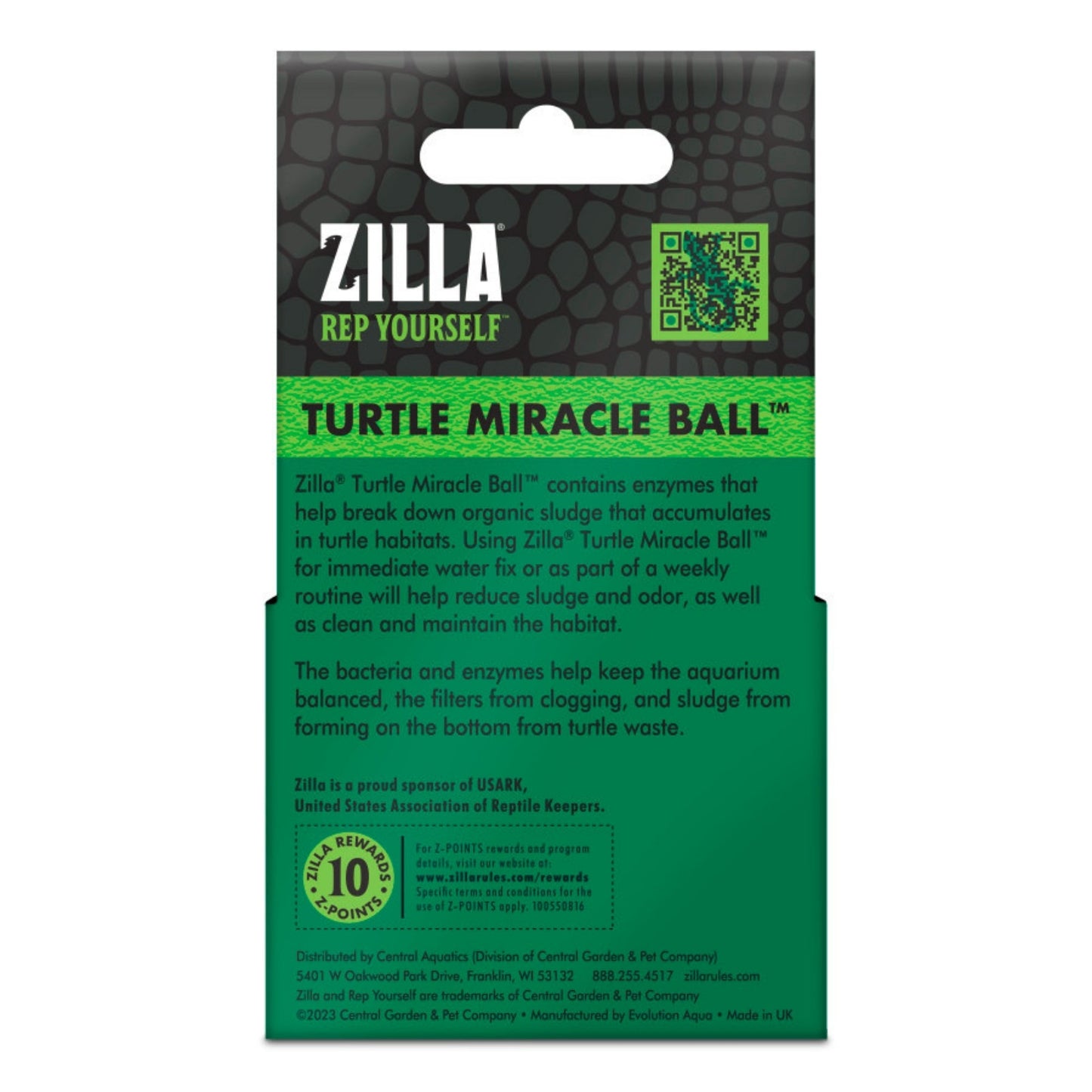 Zilla Turtle Miracle Ball 1ea/4 ct