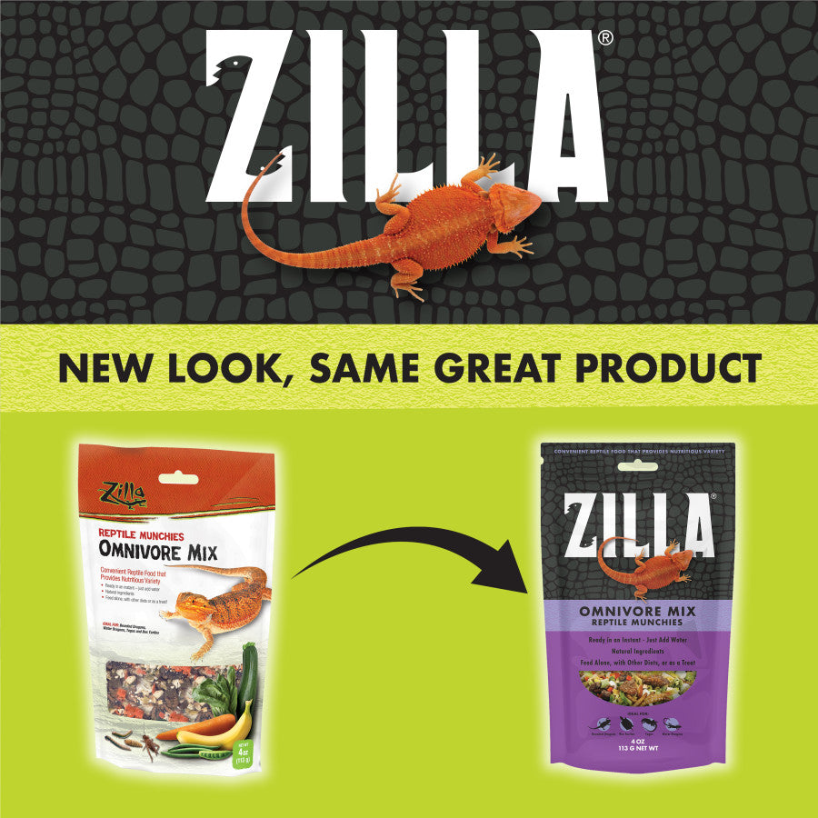 Zilla Reptile Munchies Omnivore 1ea/Resealable Bag, 4 oz