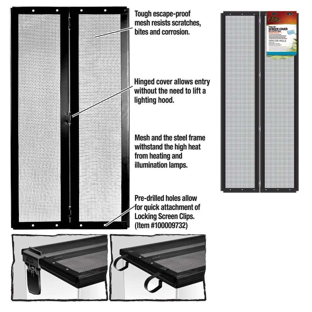 Zilla Screen Covers with Center Hinge 1ea/30 X 12