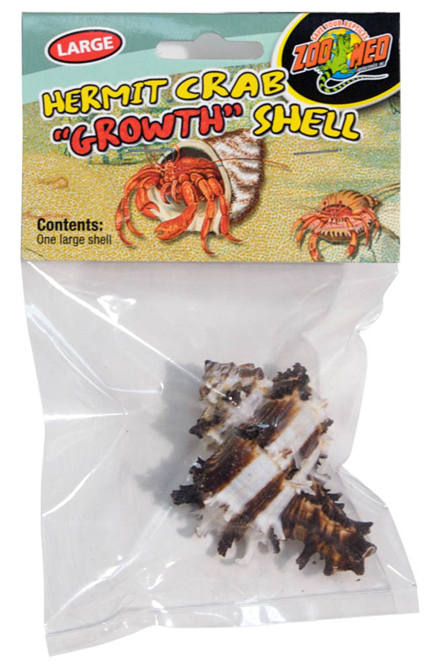 Zoo Med Hermit Crab Growth Shell Assorted 1ea/LG, 1 pk