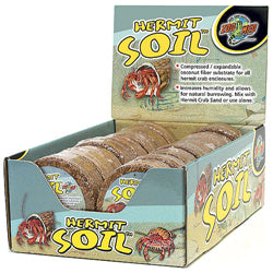 Zoo Med Hermit Soil Coconut Fiber Substrate Natural 2 lb (Case of 16)
