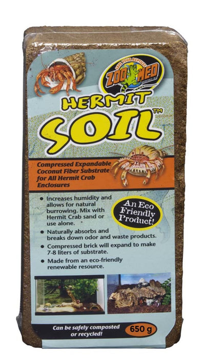 Zoo Med Hermit Soil Coconut Fiber Substrate Natural 1ea/650 g