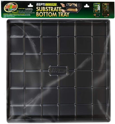 Zoo Med ReptiBreeze Substrate Bottom Tray Black 1ea/24 In X 24 in