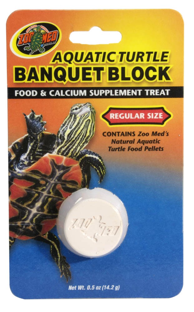 Zoo Med Aquatic Turtle Banquet Block 1ea/Regular