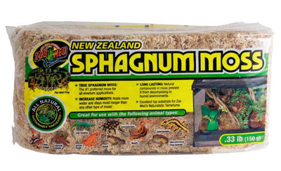 Zoo Med New Zealand Sphagnum Moss Brown 1ea/0.3 lb
