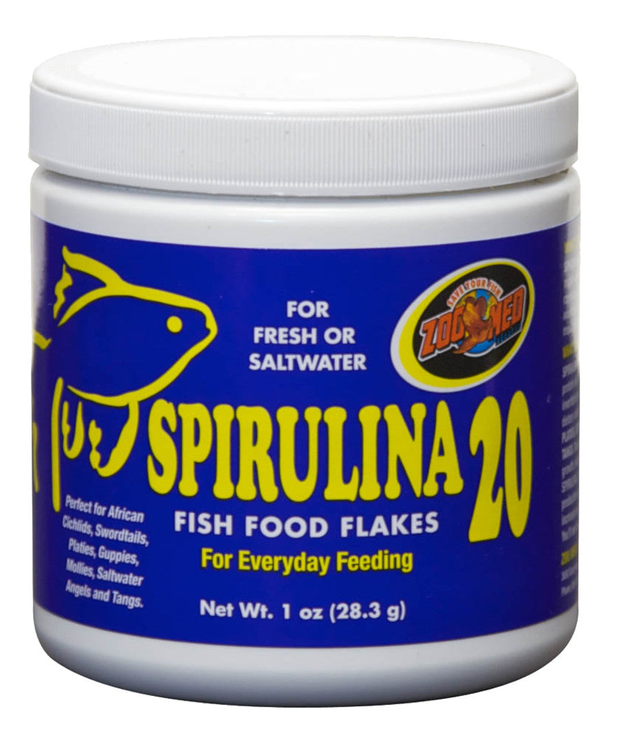 Zoo Med Spirulina 20 Flakes Fish Food 1ea/1 oz
