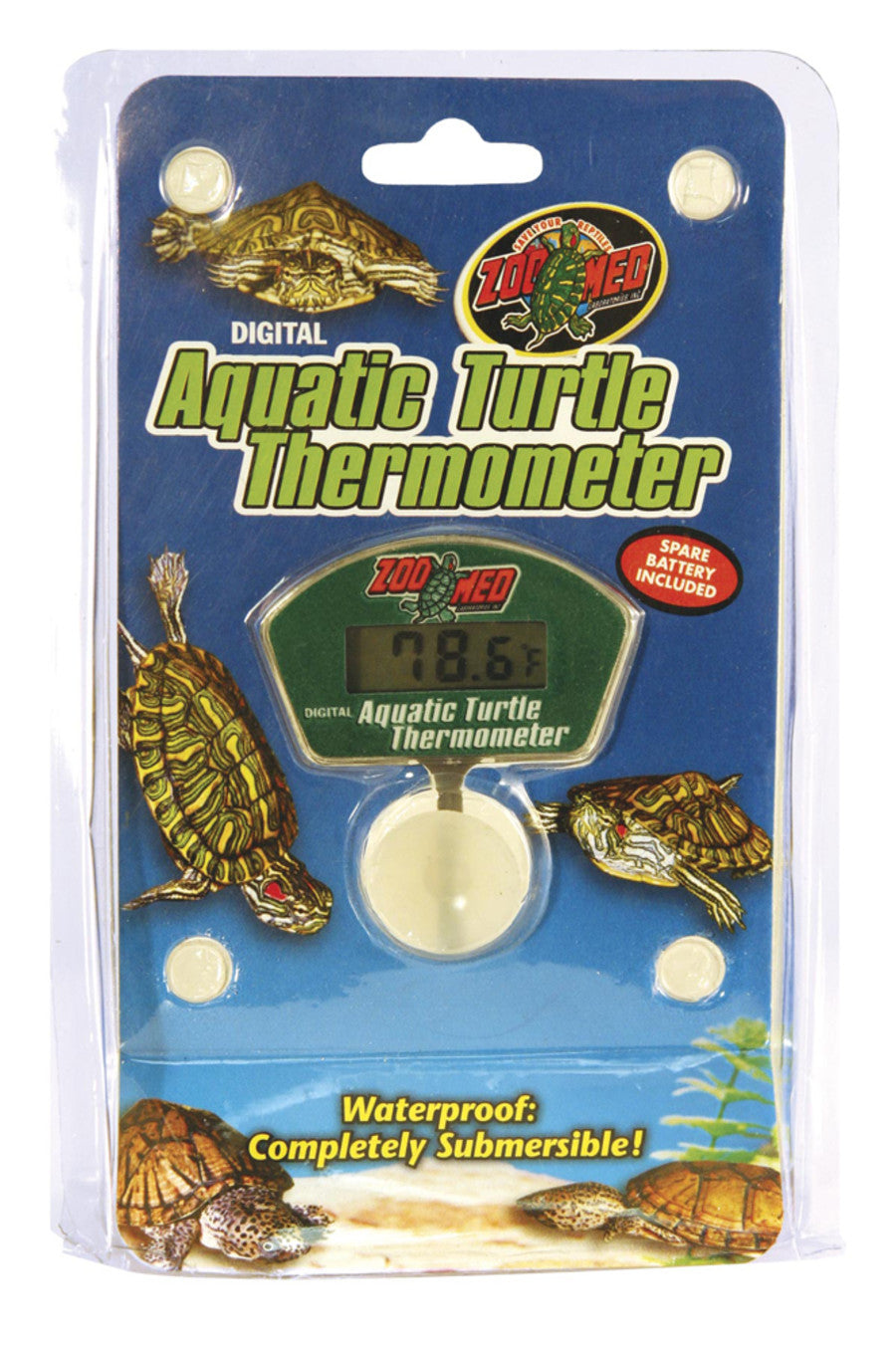 Zoo Med Digital Aquatic Turtle Thermometer Green 1ea