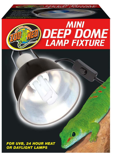 Zoo Med Mini Deep Dome Lamp Fixture Black 1ea/5.5 in, Mini