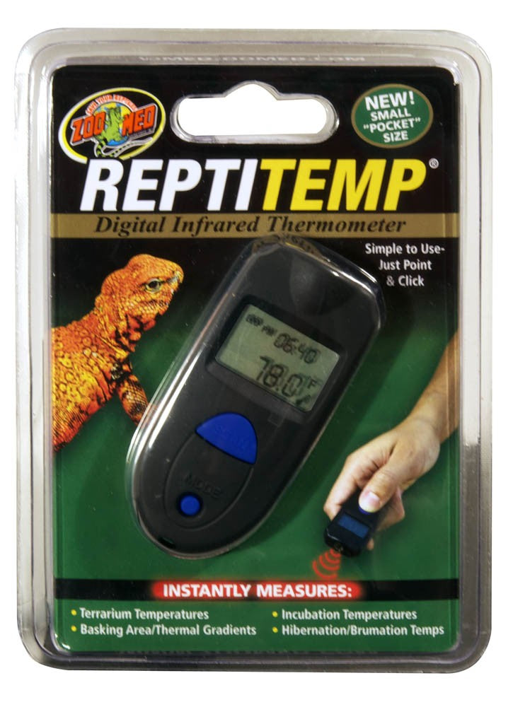 Zoo Med ReptiTemp Digital Infrared Thermometer Black 1ea