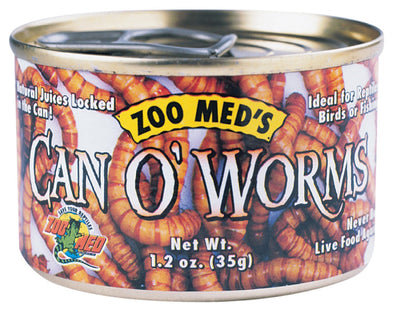 Zoo Med Can O' Worms Reptile Wet Food 1ea/1.2 oz