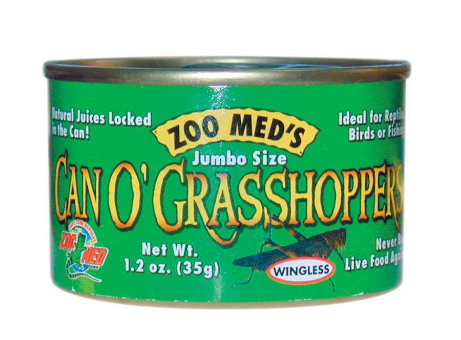 Zoo Med Can O' Grasshoppers Reptile Wet Food 1ea/1.2 oz