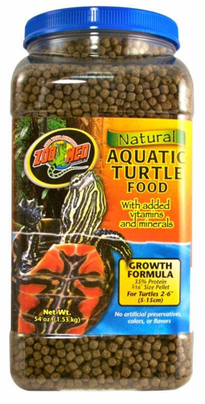 Zoo Med Natural Aquatic Turtle Food Growth Formula Dry Food 1ea/54 oz