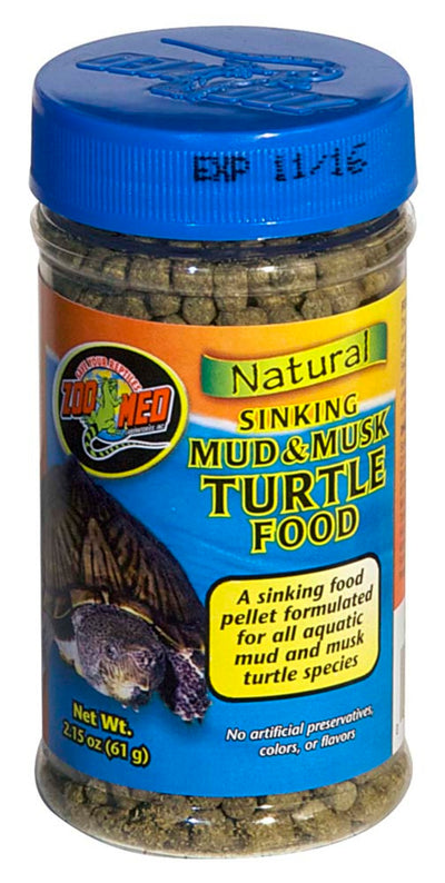 Zoo Med Natural Sinking Mud & Musk Turtle Dry Food 1ea/2.15 oz