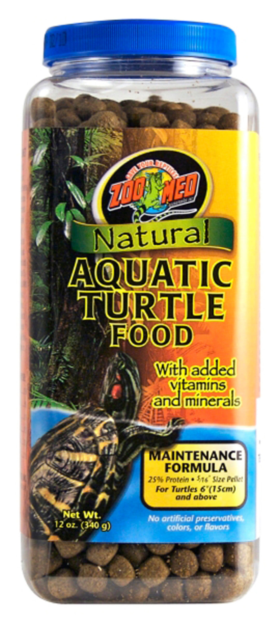 Zoo Med Aquatic Turtle Food Maintenance Formula Dry Food 1ea/12 oz