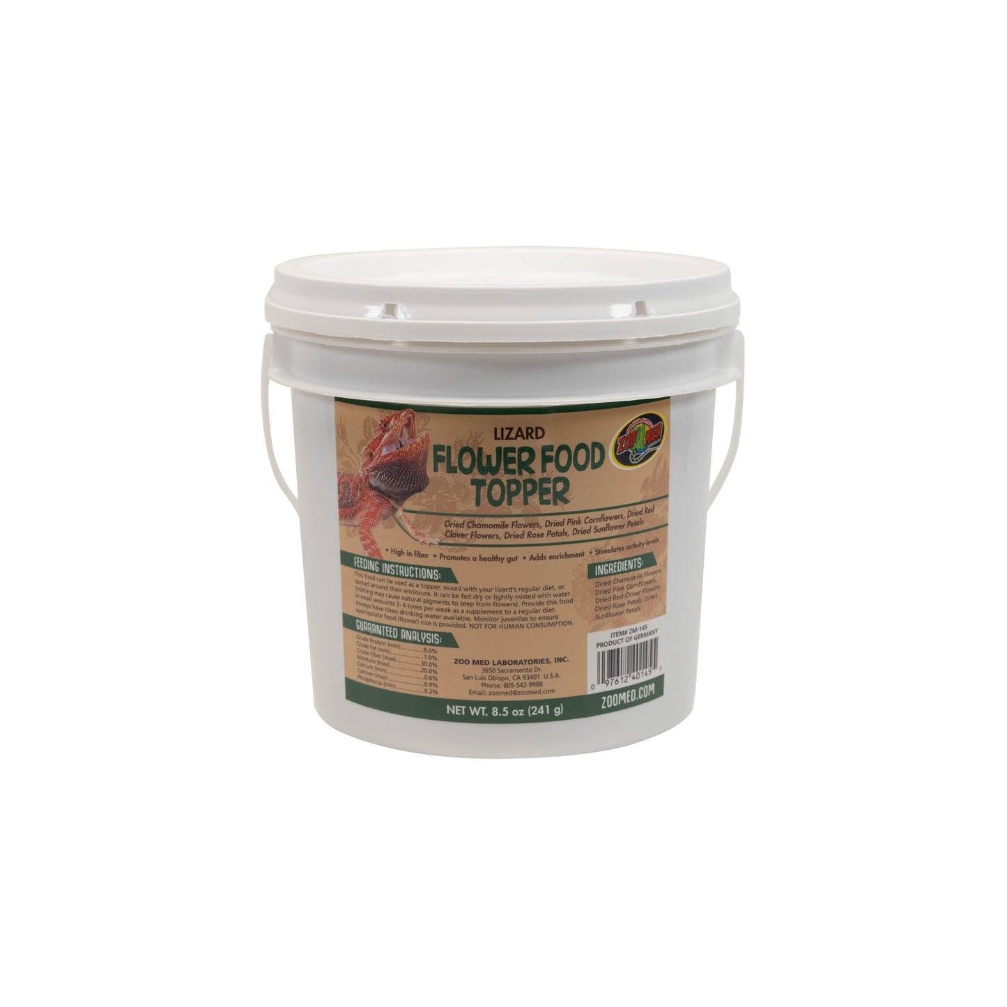 Zoo Med Lizard Flower Food Topper 1ea/8.5 oz