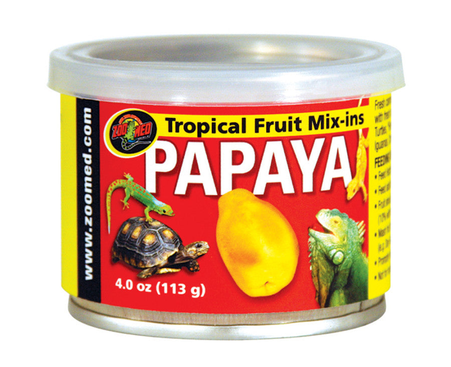 Zoo Med Fruit Mix-Ins Papaya Reptile Wet Food 1ea/3.4 oz