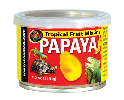 Zoo Med Fruit Mix-Ins Papaya Reptile Wet Food 1ea/3.4 oz