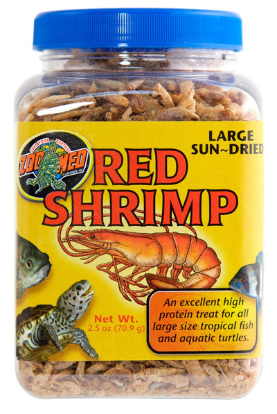 Zoo Med Sun-Dried Large Red Shrimp Reptile Food 1ea/2.5 oz