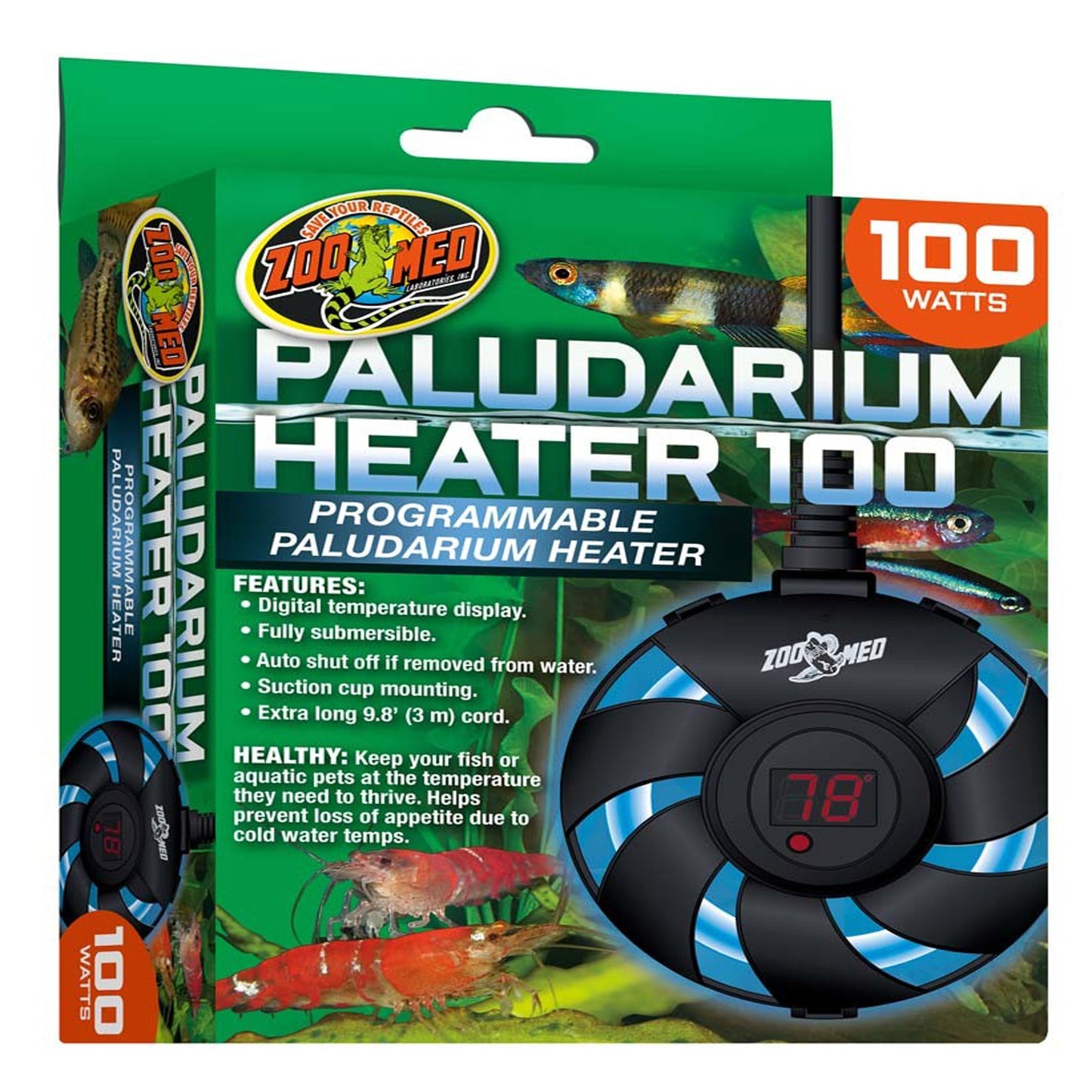Zoo Med Paludarium Aquarium Heater 1ea/100 W