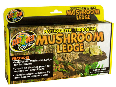 Zoo Med Mushroom Ledge Elevated Perch Brown 1ea/LG