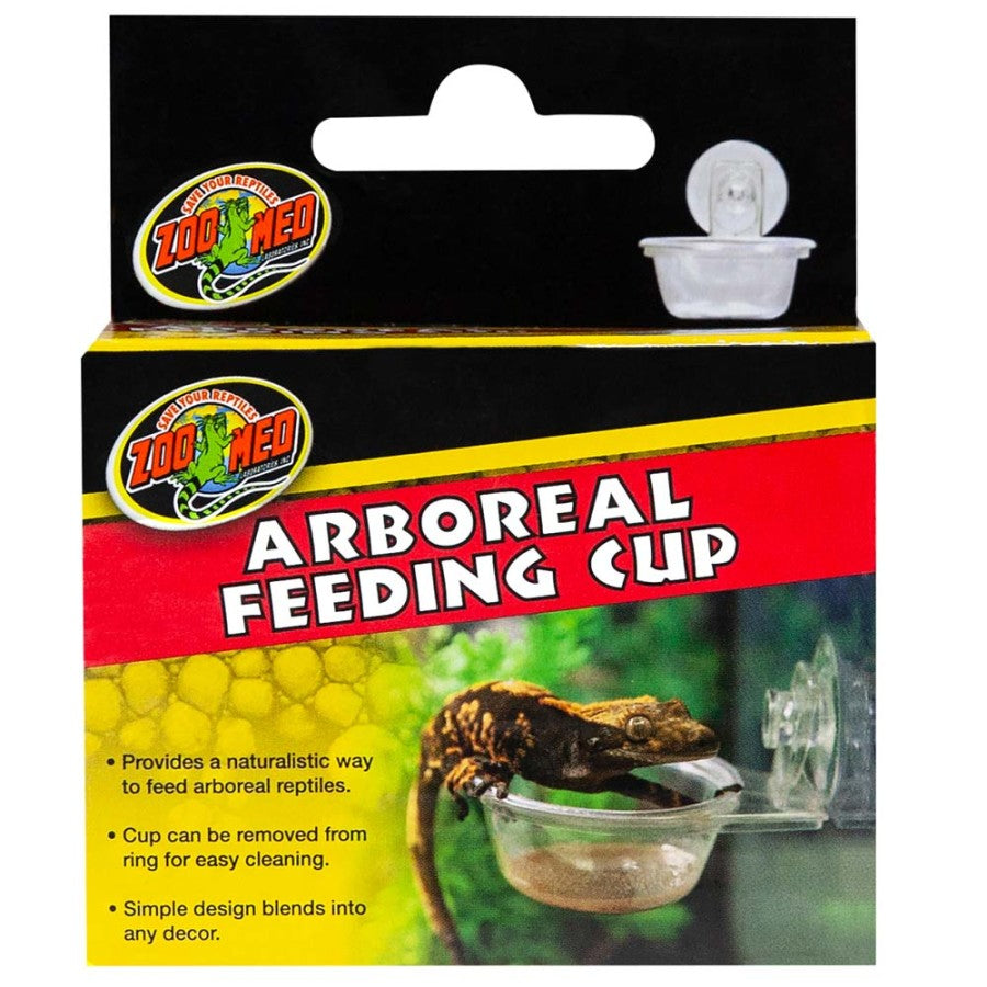 Zoo Med Arboreal Feeding Cup Clear 1ea