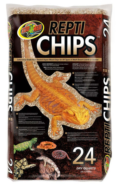 Zoo Med Repti Chips Substrate Brown 1ea/24 qt