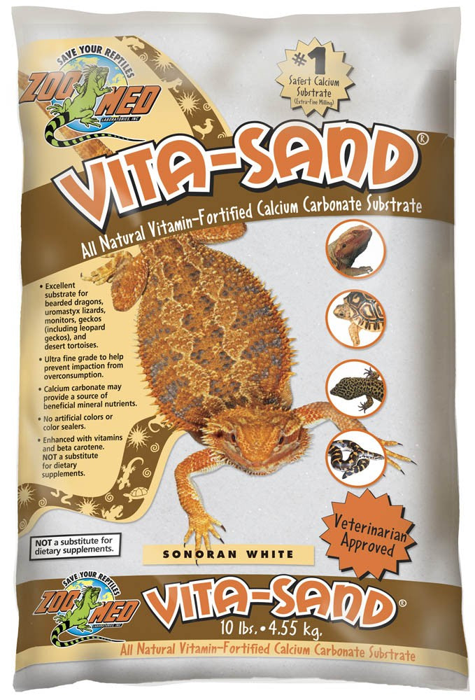 Zoo Med Vita-Sand Substrate Sonoran White 3ea/10 lb