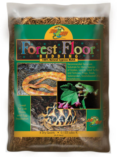 Zoo Med Forest Floor Natural Cypress Mulch Bedding Substrate Brown 1ea/4 qt