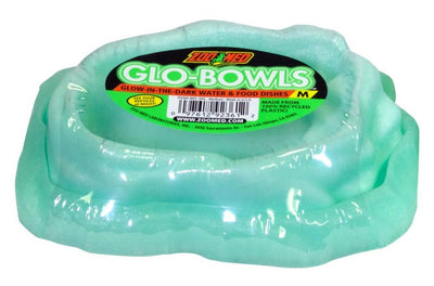 Zoo Med Glo-Bowl Glow in the Dark Combo Bowl Green 1ea/MD