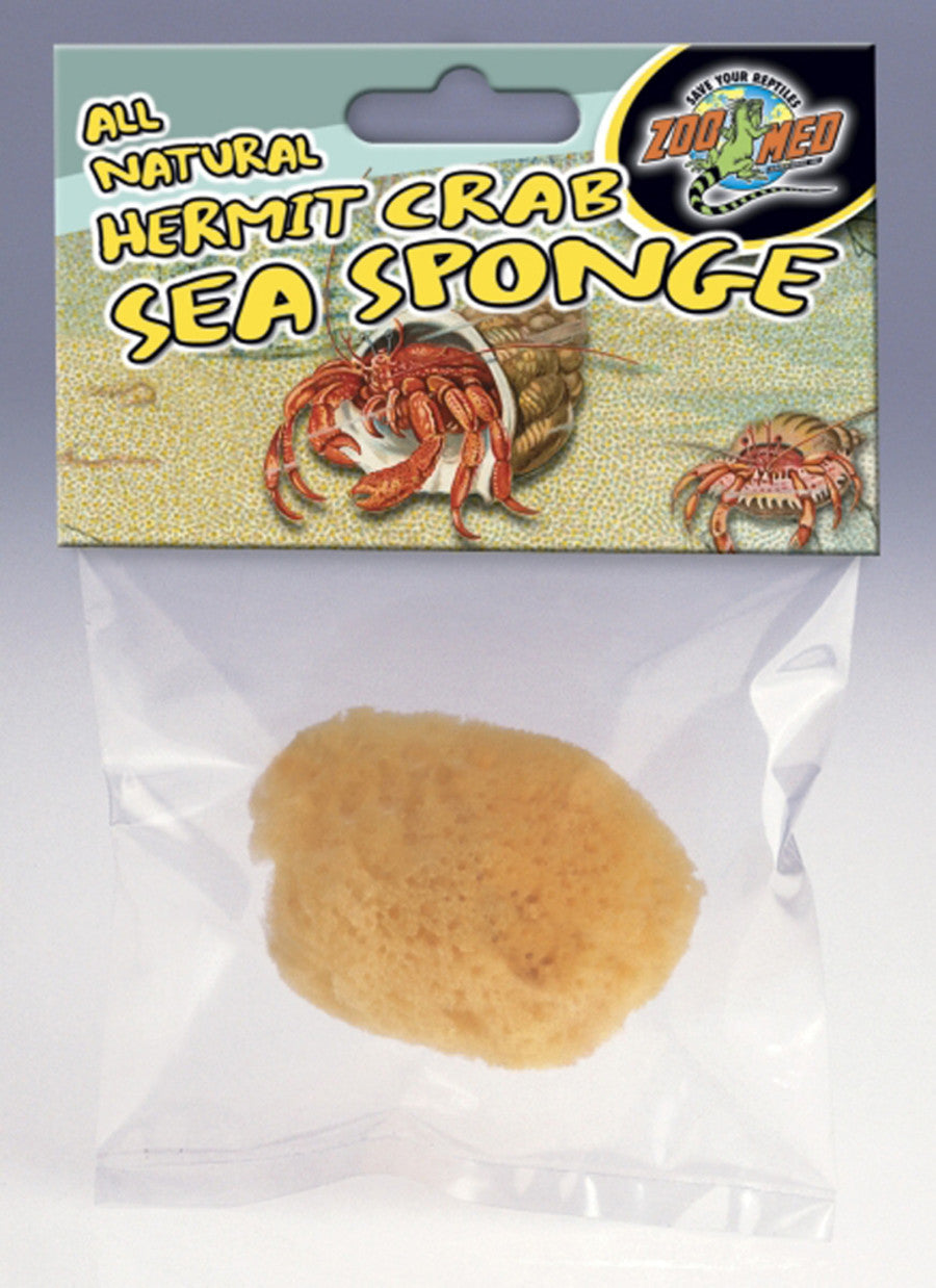 Zoo Med All Natural Hermit Crab Sea Sponge Yellow 1ea/1 ct