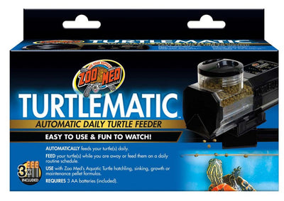Zoo Med Turtlematic Automatic Daily Turtle Feeder Black 1ea