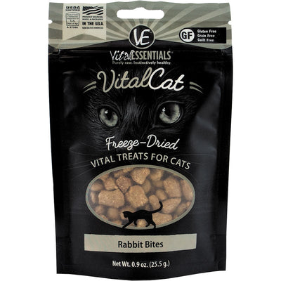 Vital Essential Cat Freeze Dried Treat Rabbit Bites .9oz.