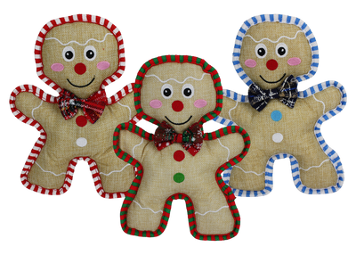 Multipet Burlap Gingerbread Man 105" (Assorted Colors)