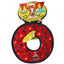 Tuffy NO STUFF Ultimate Ring Dog Toy Red Paw 1ea/9 in