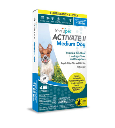Vetality Activate Ii Flea & Tick For Dogs 0.164 fl. oz. 4 Count