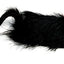 Spot Shaggy Plush Ferret Rattle and Catnip Cat Toy Black 11 in Large