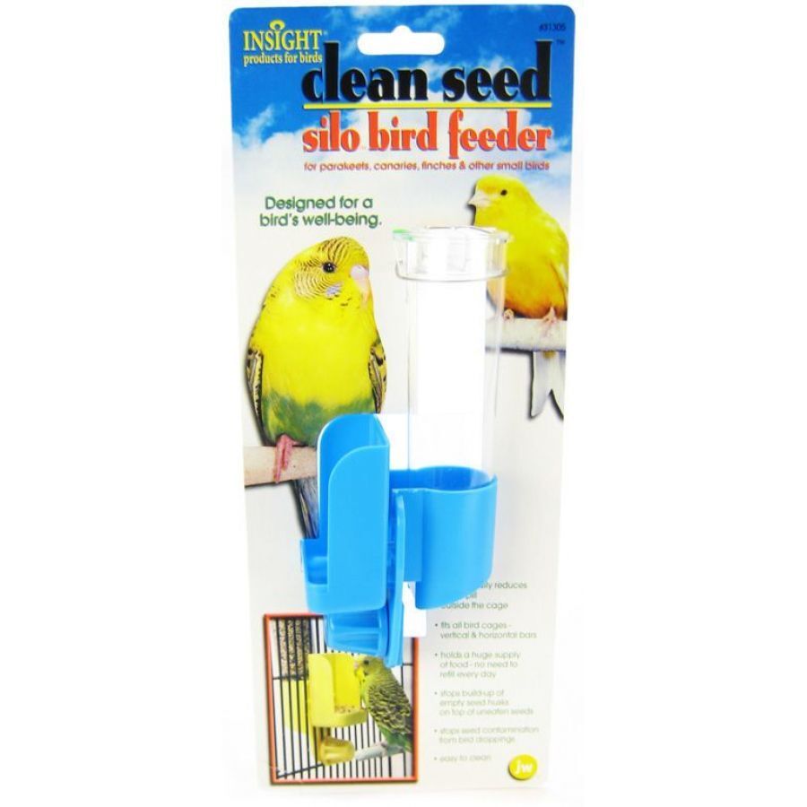 JW Pet Clean Seed Silo Bird Feeder Assorted 1ea/SM